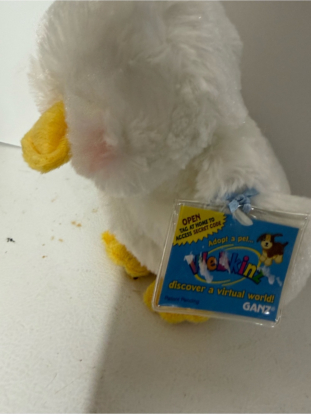 GANZ Webkinz White Plush Duck with Yellow Beak and Feet with sealed NEW Tag! - Picture 5 of 8